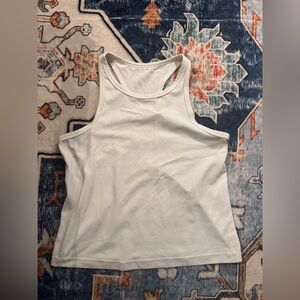 LululemonWhite Racerback Tank Top